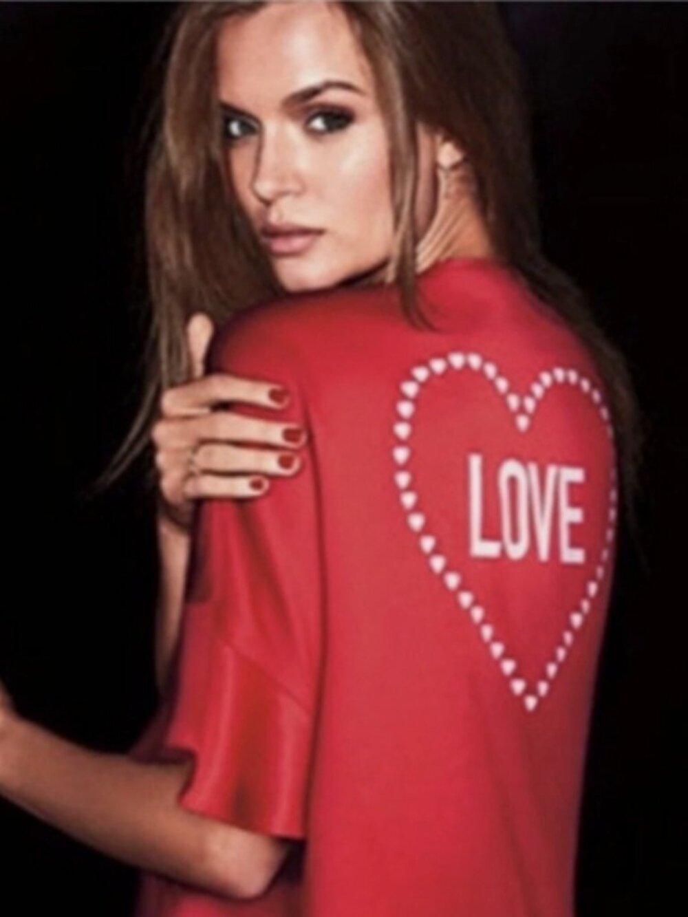 VICTORIA SECRET Robe Satin Silk Tie Waist Red Heart Love NWT New OS One Size